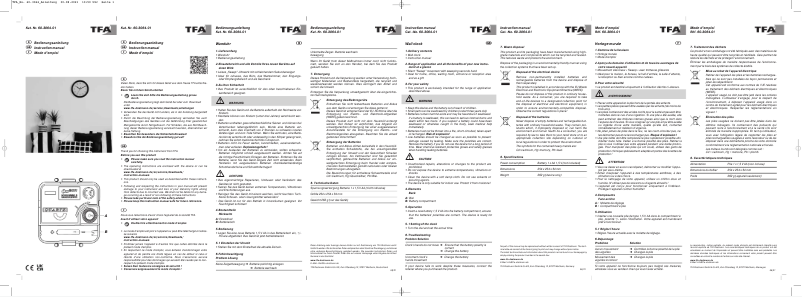 Página 1 del manual Manual de usuario TFA 60.3064.01
