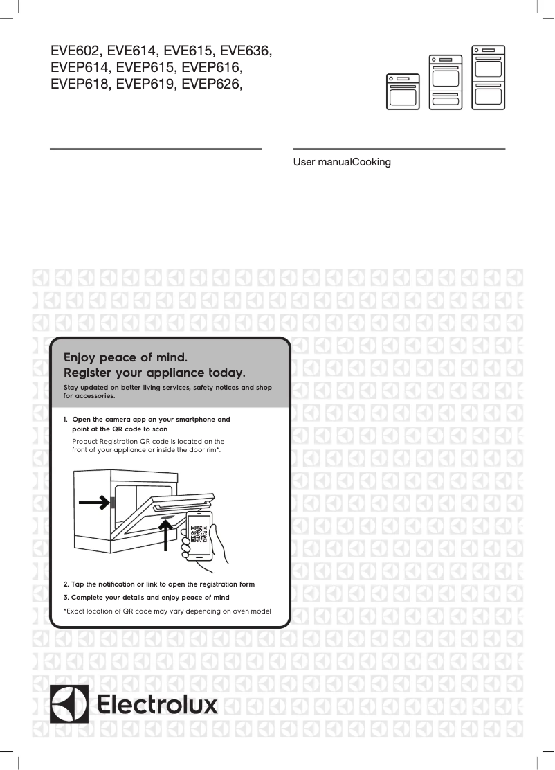 Page 1 de la notice Manuel utilisateur Electrolux EVEP614DSE