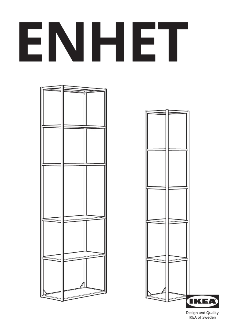 Page 1 de la notice Manuel utilisateur Ikea ENHET 805.158.92