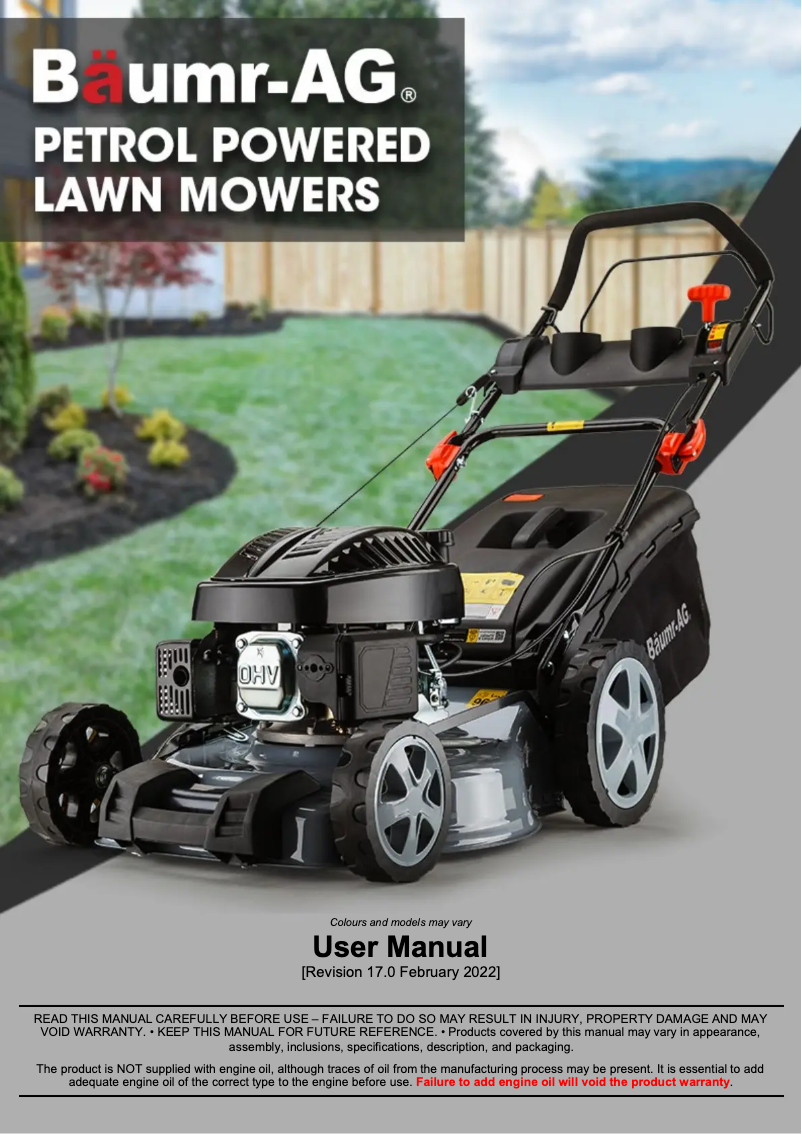 Page n°1 - Manuel utilisateur Baumr-AG 720SX