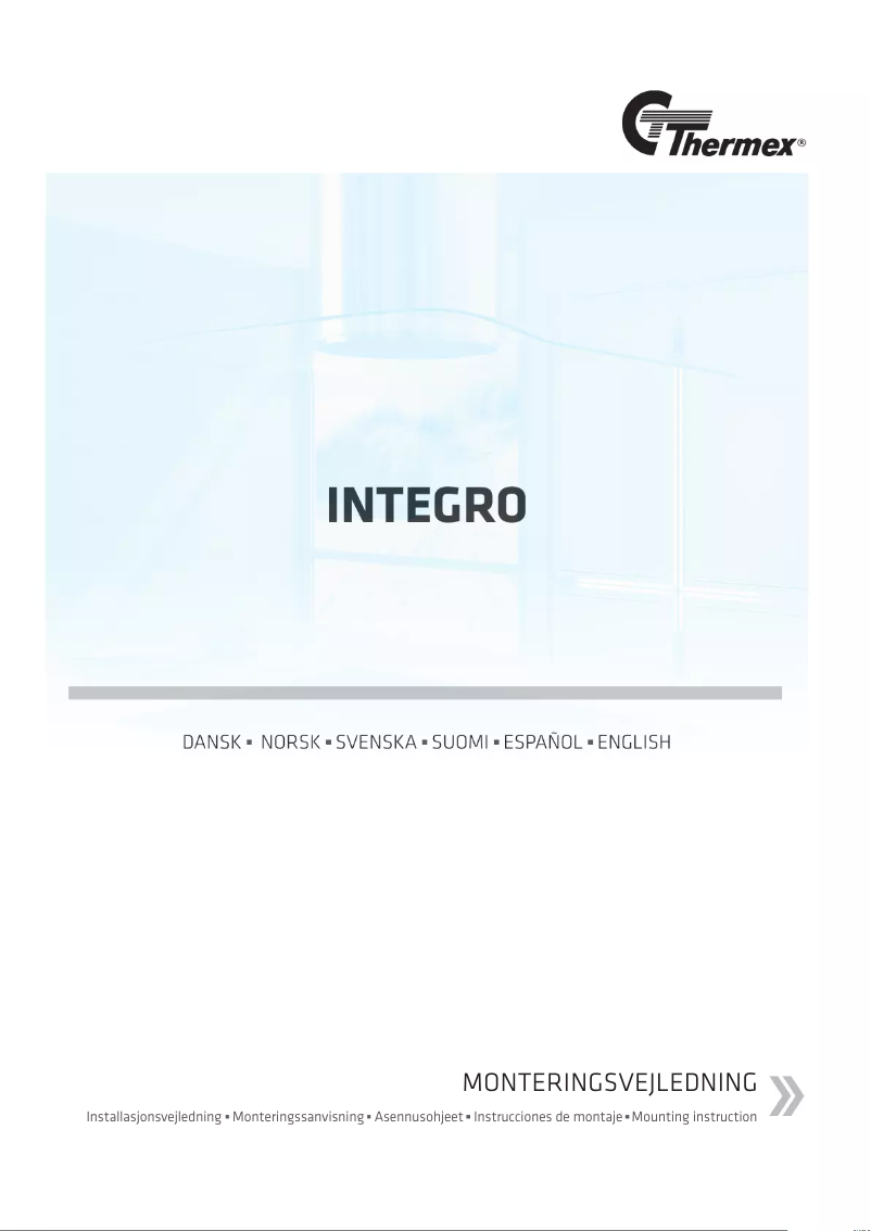 Page n°1 - Manuel utilisateur Thermex Integro