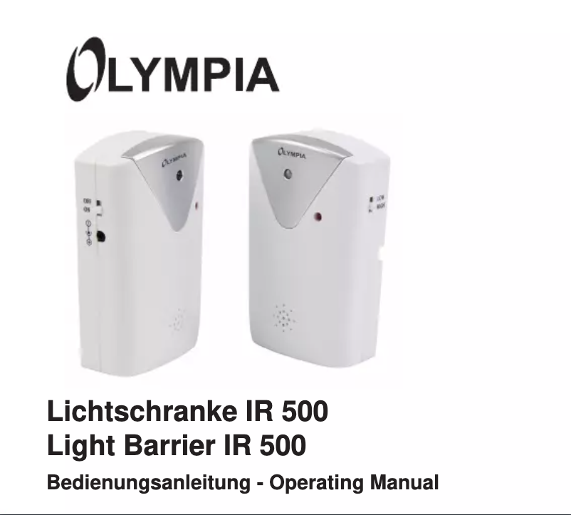 Page 1 de la notice Manuel utilisateur Olympia IR 500
