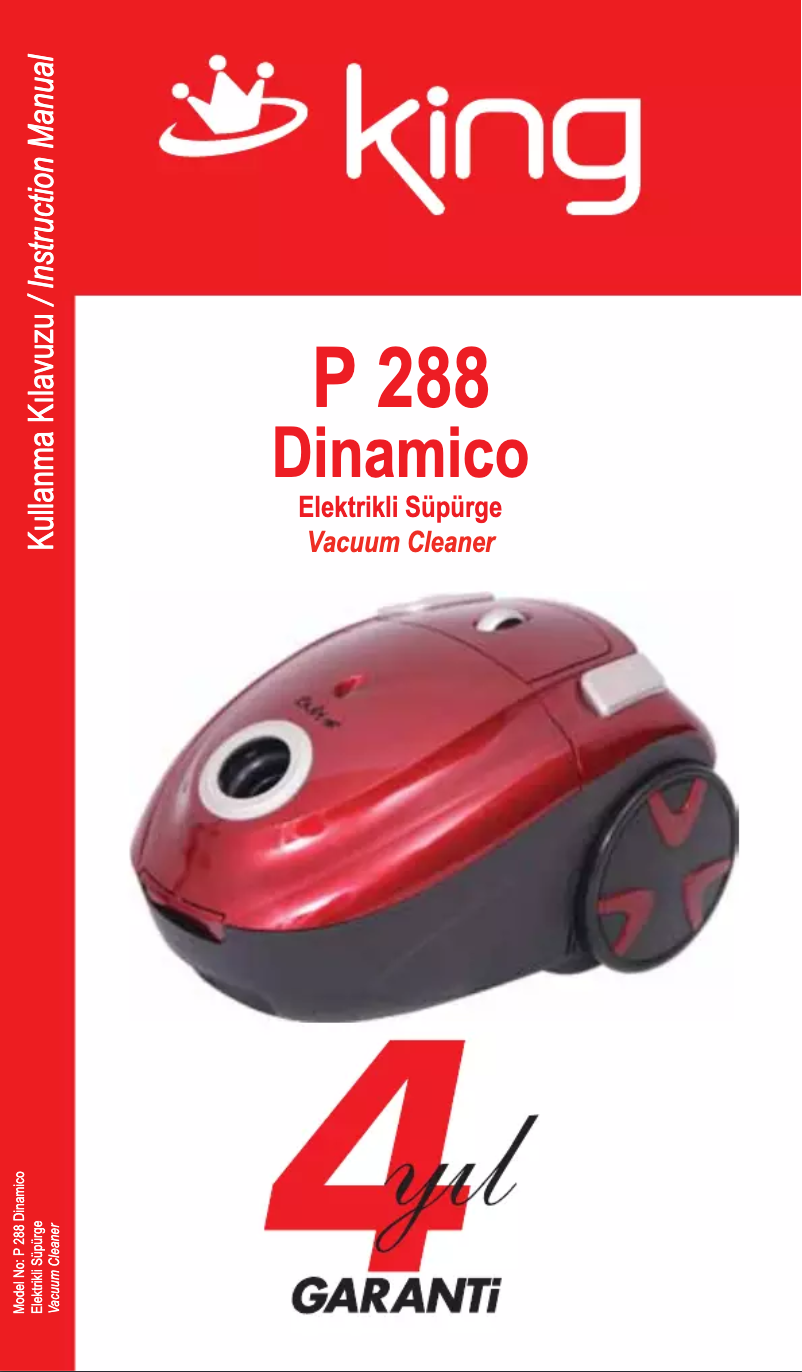 Page n°1 - Manuel utilisateur King P-288