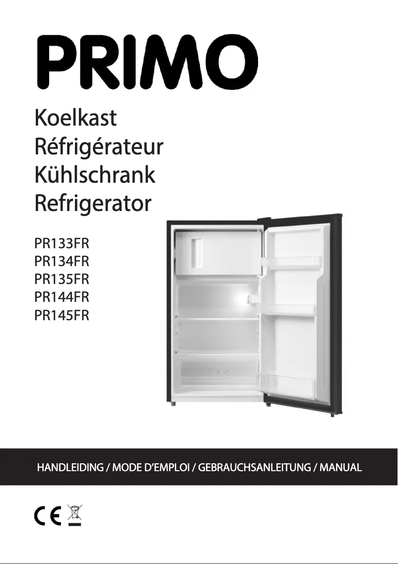 Page n°1 - Fiche technique Primo PR133FR