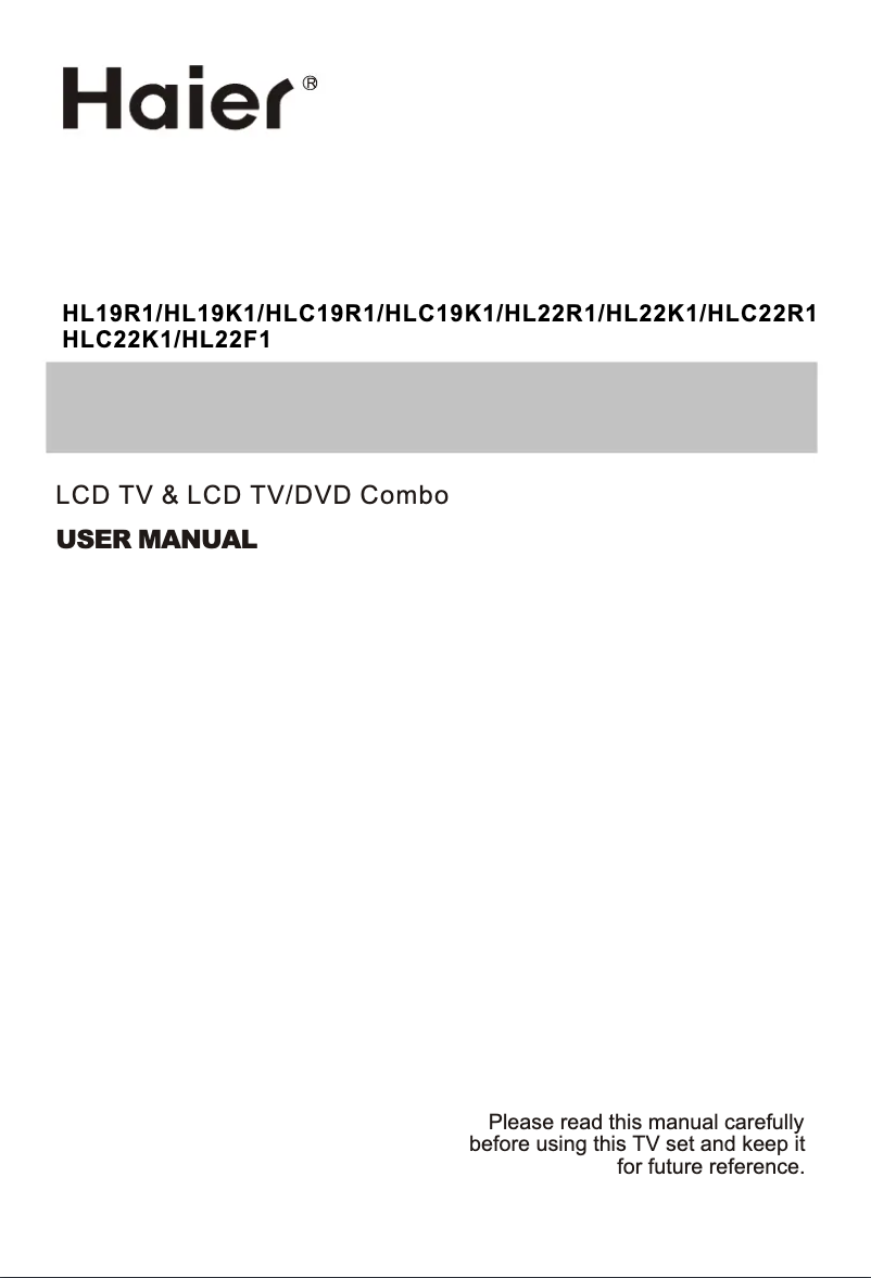 Image de la première page du manuel de l'appareil HL22R1