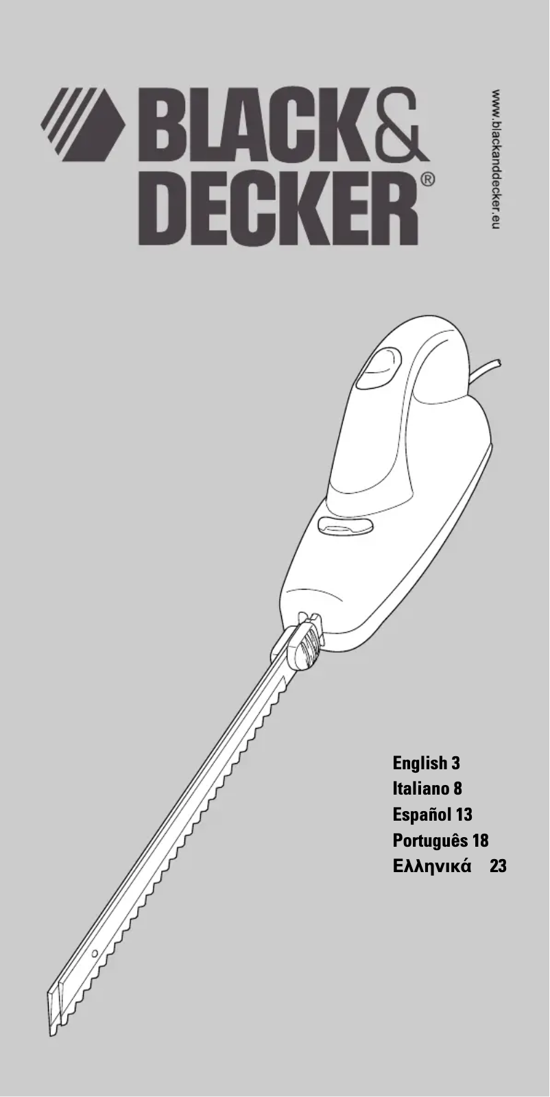 Page 1 de la notice Manuel utilisateur Black & Decker EK30