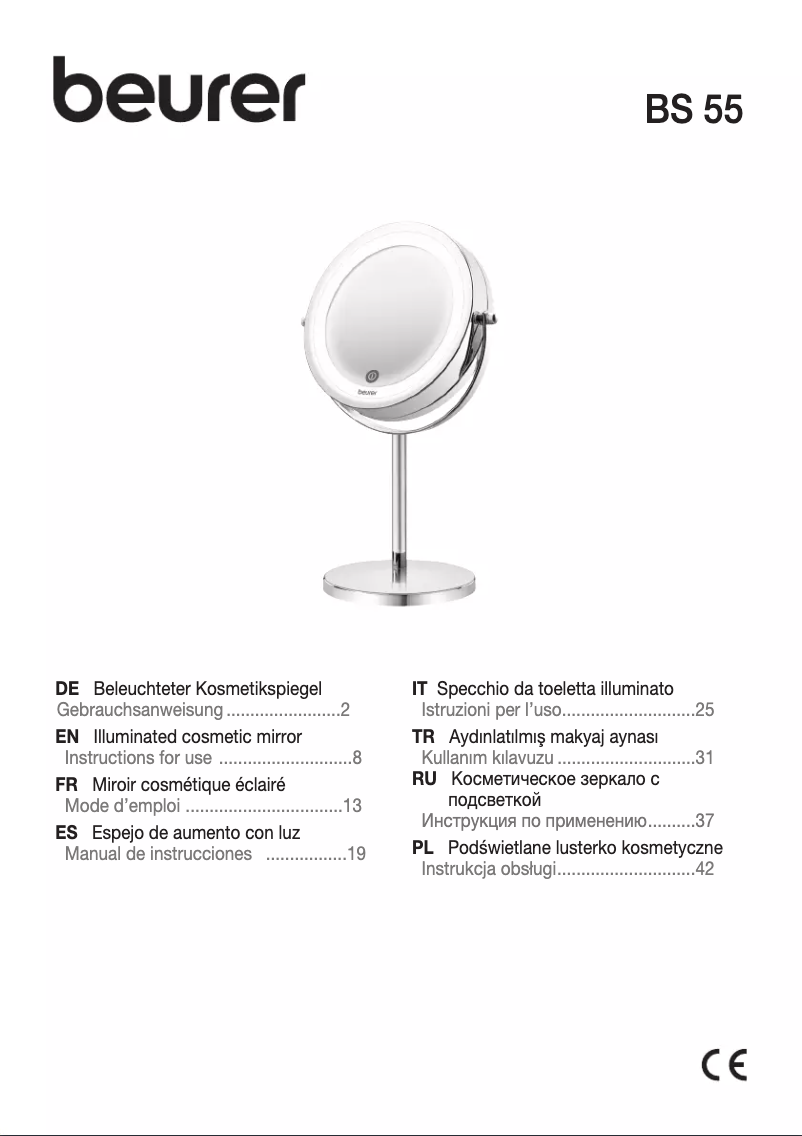 Page 1 de la notice Manuel utilisateur Beurer BS 55