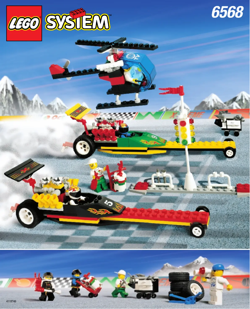 Page 1 de la notice Manuel utilisateur Lego Dragster Raceway