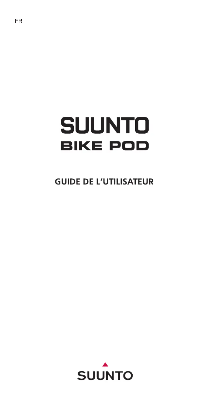 Page 1 de la notice Manuel utilisateur Suunto Bike POD