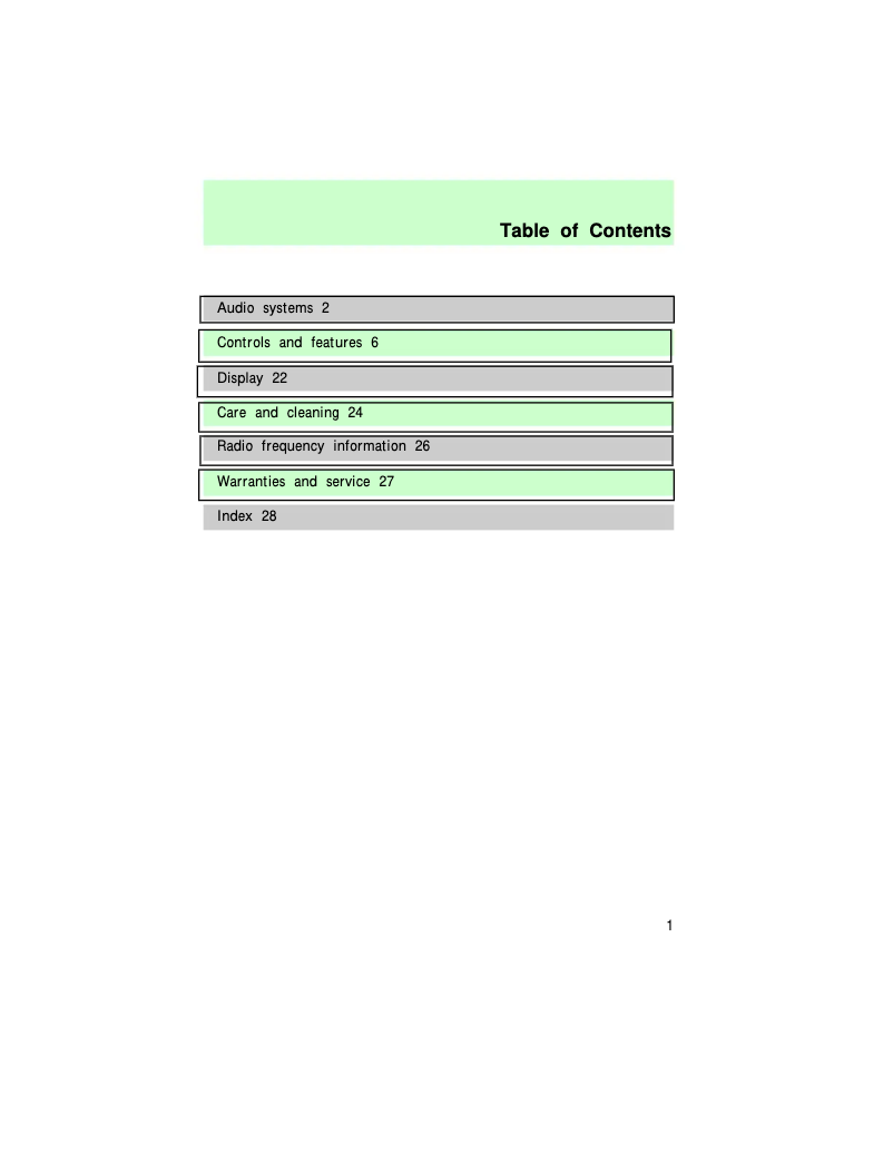 Page n°1 - Manuel utilisateur Ford F-150 (1997)