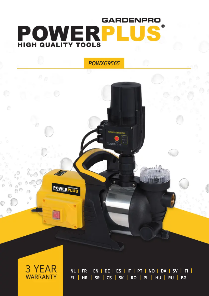 Image de la première page du manuel de l'appareil POWXG9565