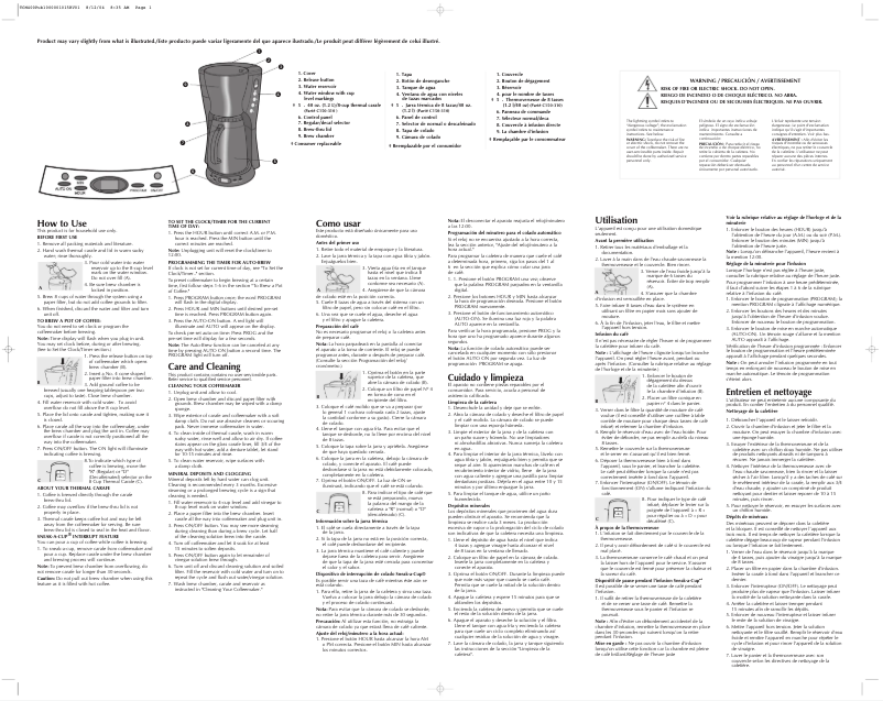 Page n°1 - Manuel utilisateur Black & Decker TCM400
