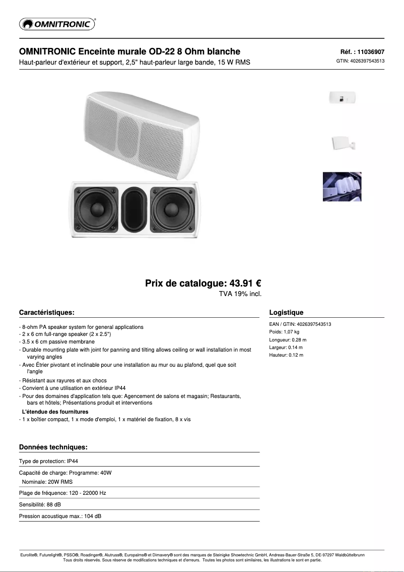 Image de la première page du manuel de l'appareil OD-22