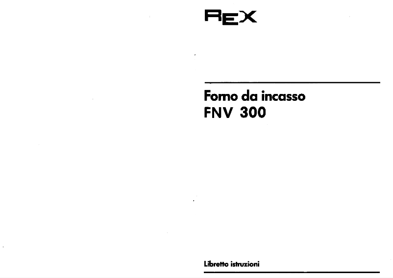 Page 1 of the manual User Manual Rex FNV300