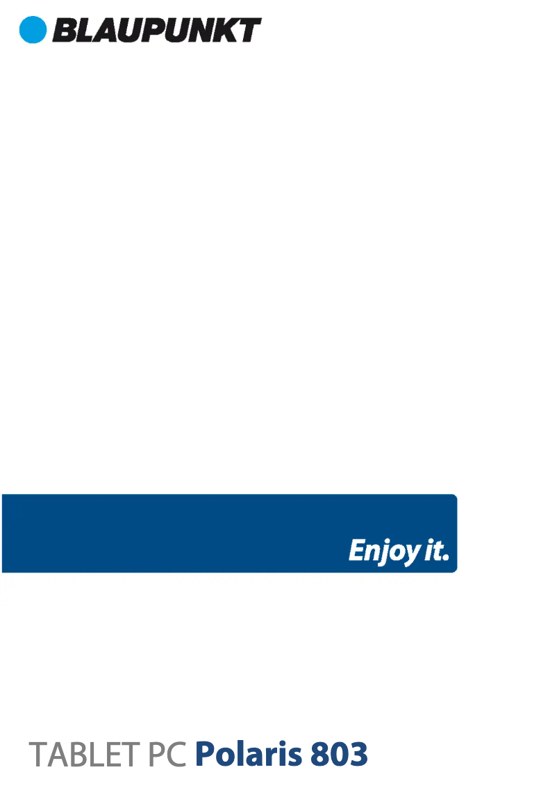 Page 1 de la notice Manuel utilisateur Blaupunkt Polaris 803