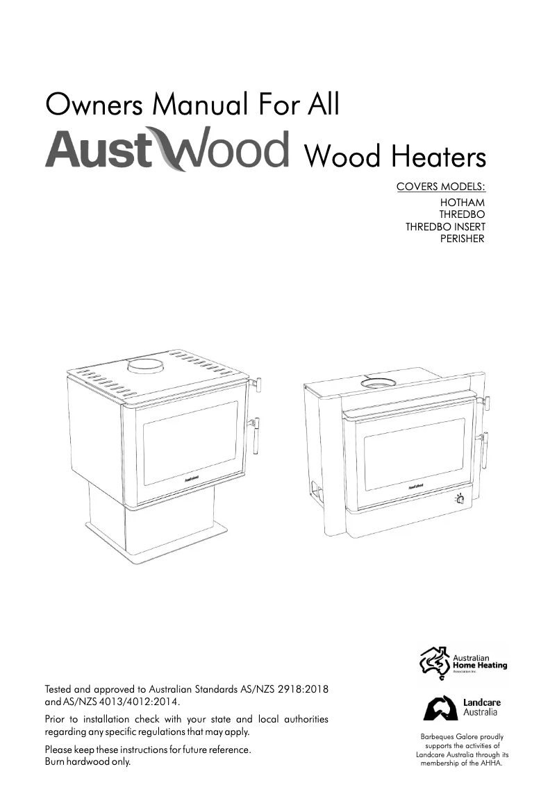 Page 1 de la notice Manuel utilisateur AustWood Thredbo AWTHR23MB