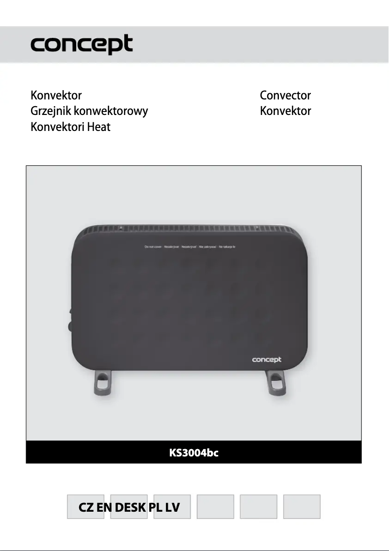 Page 1 de la notice Manuel utilisateur Concept KS-3004BC
