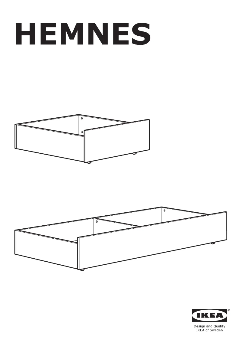 Página 1 del manual Manual de usuario Ikea HEMNES 303.558.53