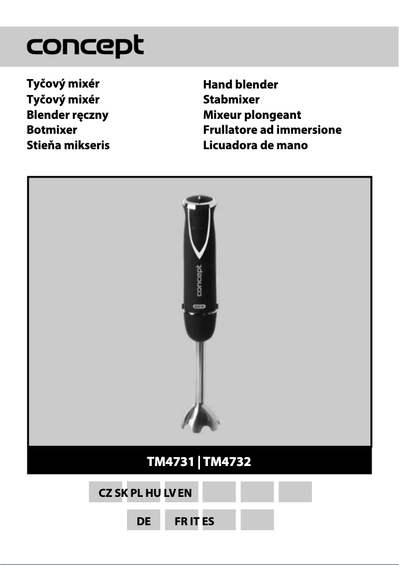 Image de la première page du manuel de l'appareil TM4731