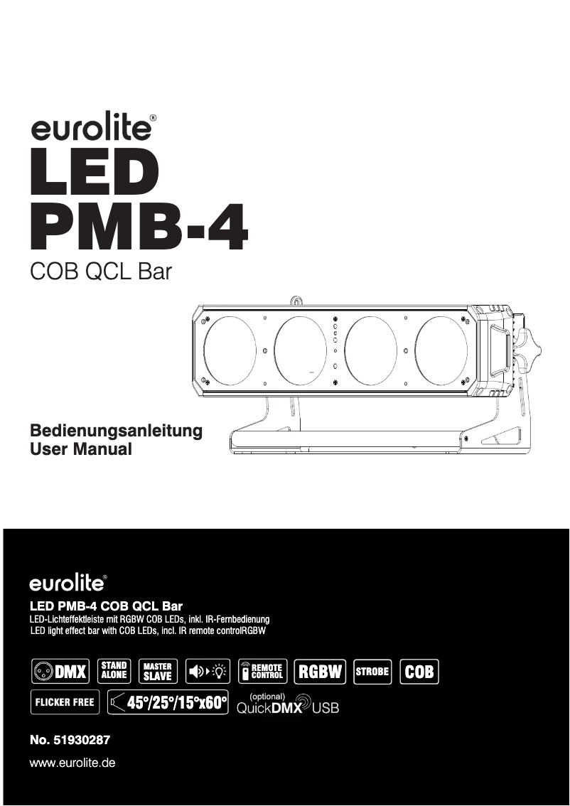 Page n°1 - Manuel utilisateur Eurolite LED PMB-4