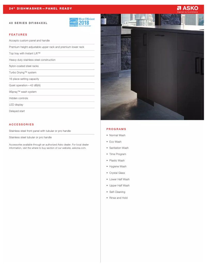 Image de la première page du manuel de l'appareil DFI664XXL