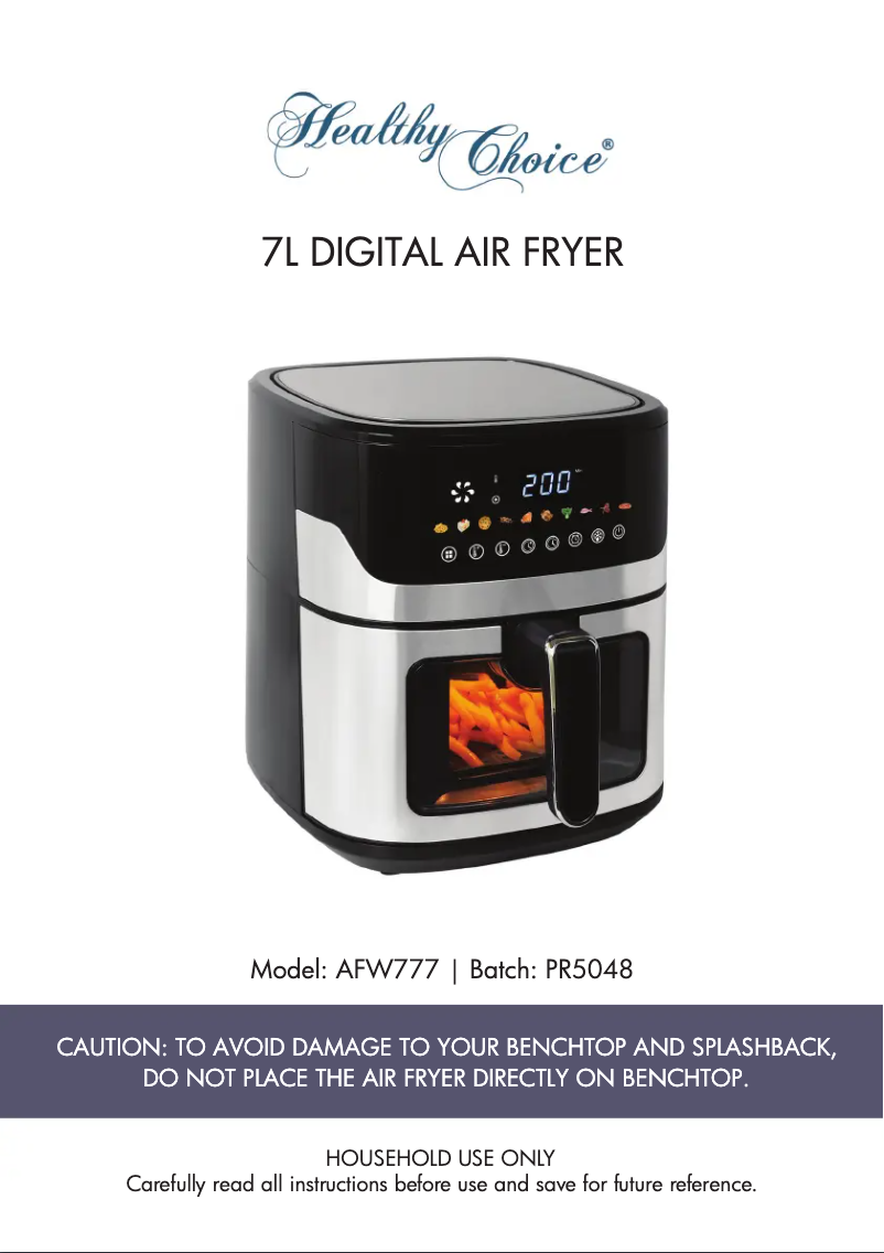 Image de la première page du manuel de l'appareil AFW777