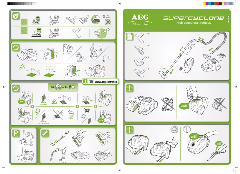 Page n°1 - Manuel utilisateur AEG SuperCyclone ASC6940