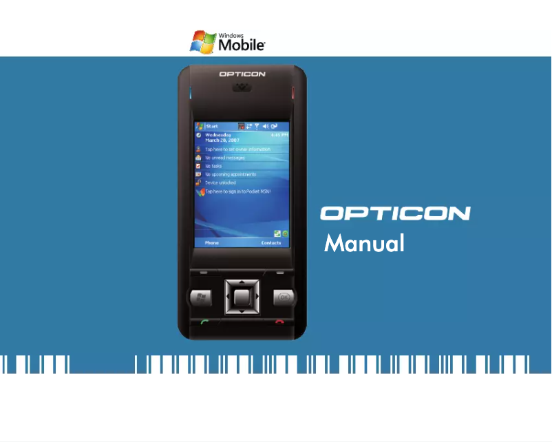 Página 1 del manual Manual de usuario Opticon H16B