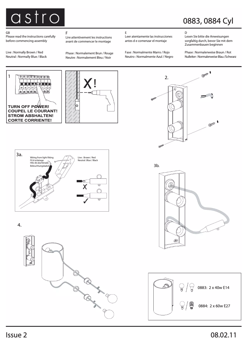 Page n°1 - Manuel utilisateur Astro Cyl 260