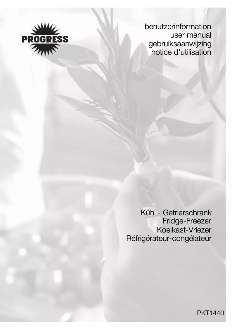 Page n°1 - Manuel utilisateur Progress PKT1440