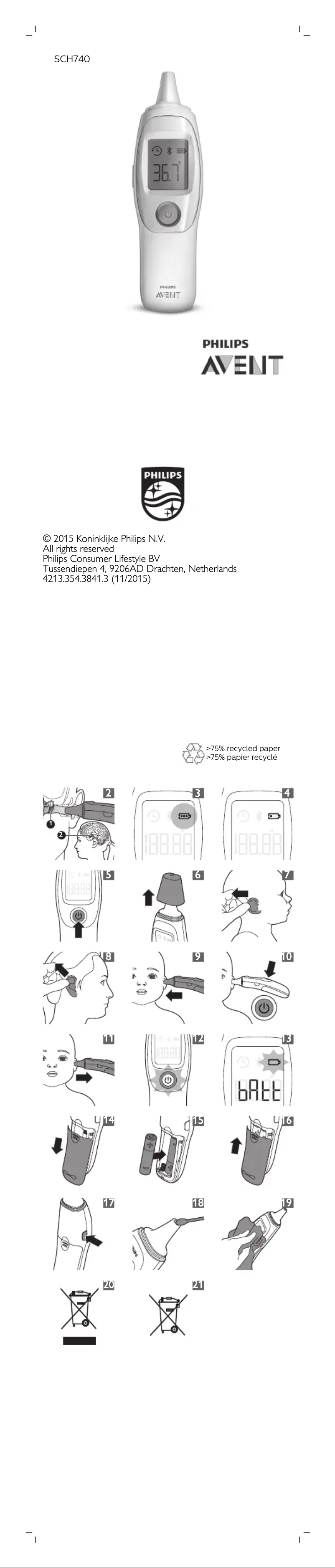 First page image of the manual for Avent uGrow SCH740