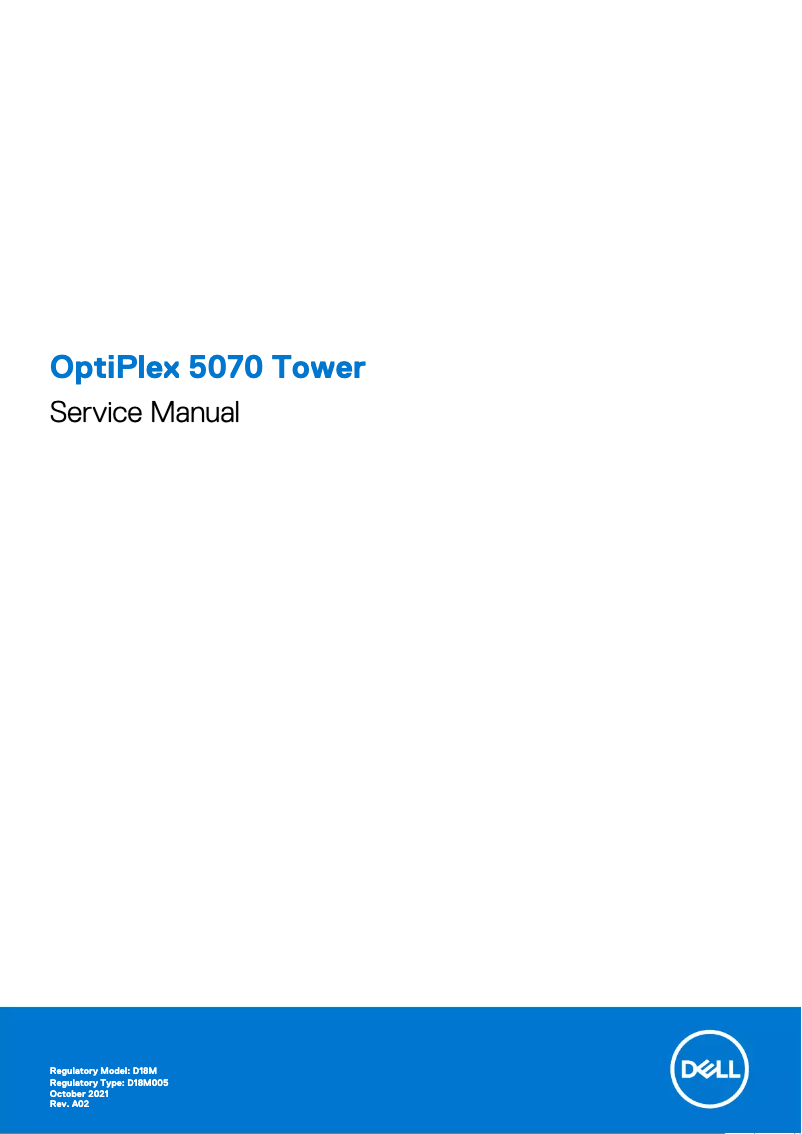 Page n°1 - Manuel utilisateur Dell OptiPlex 5070 Tower