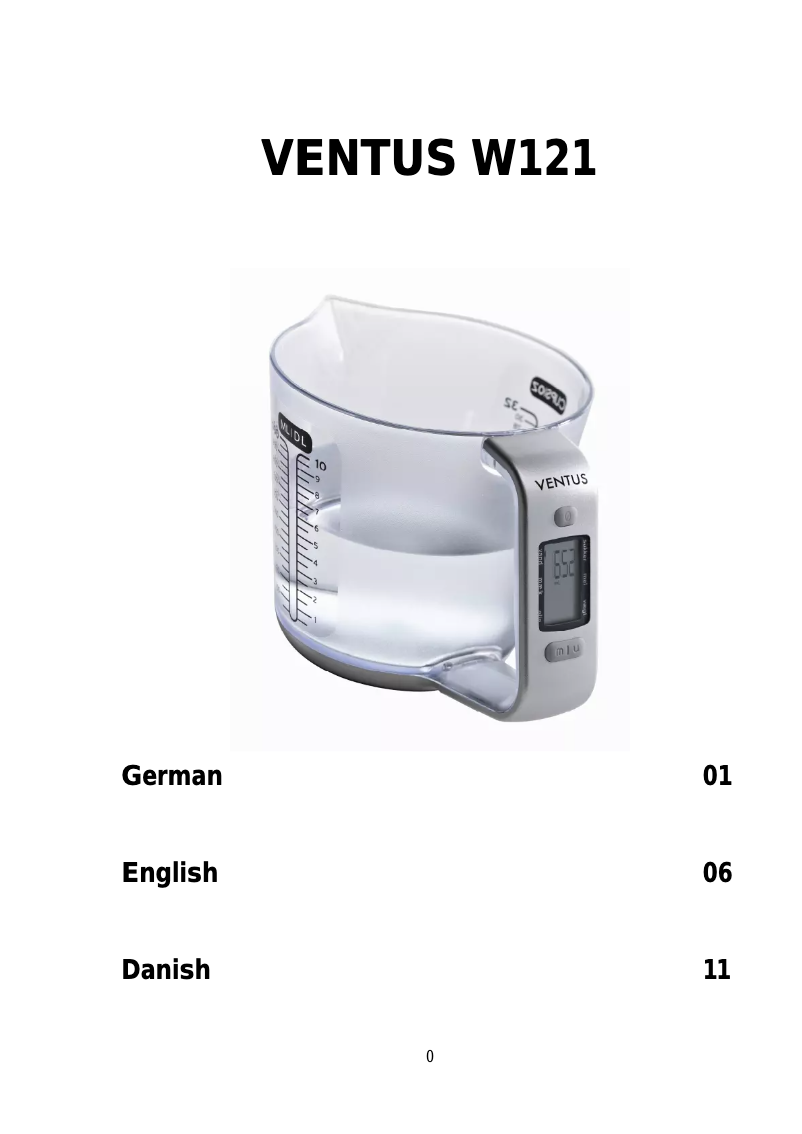 Image de la première page du manuel de l'appareil W121
