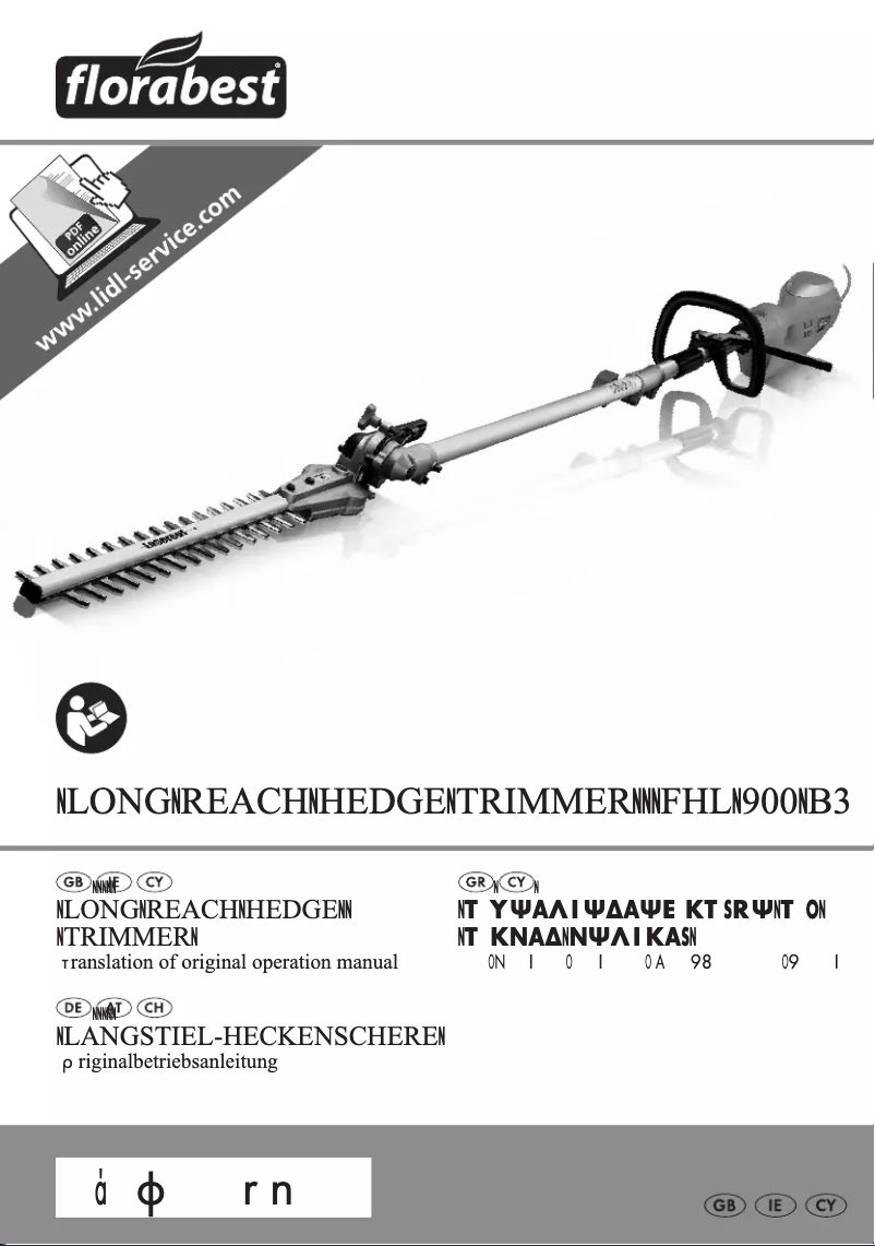 Page 1 de la notice Manuel utilisateur Florabest FHL 900 B3