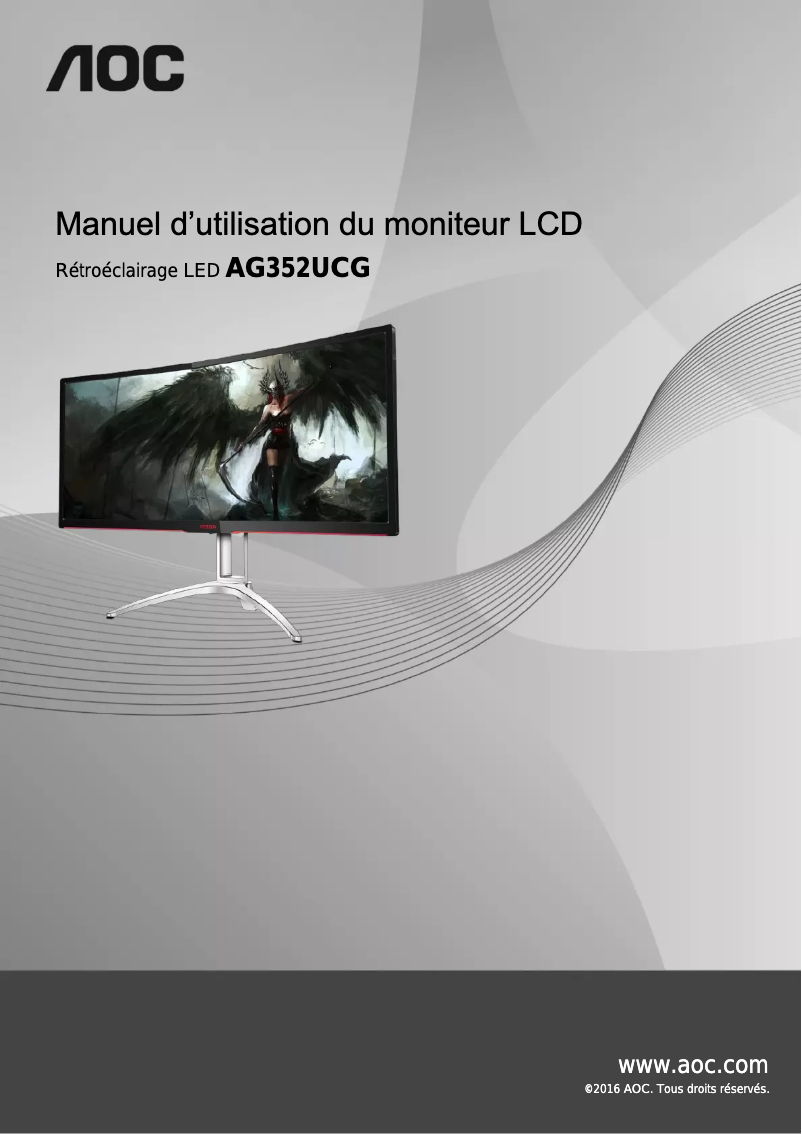 Image de la première page du manuel de l'appareil AGON AG352UCG6