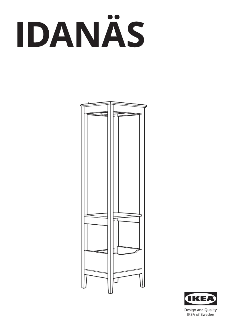 Imagen de la primera página del manual del dispositivo IDANÄS 405.460.08