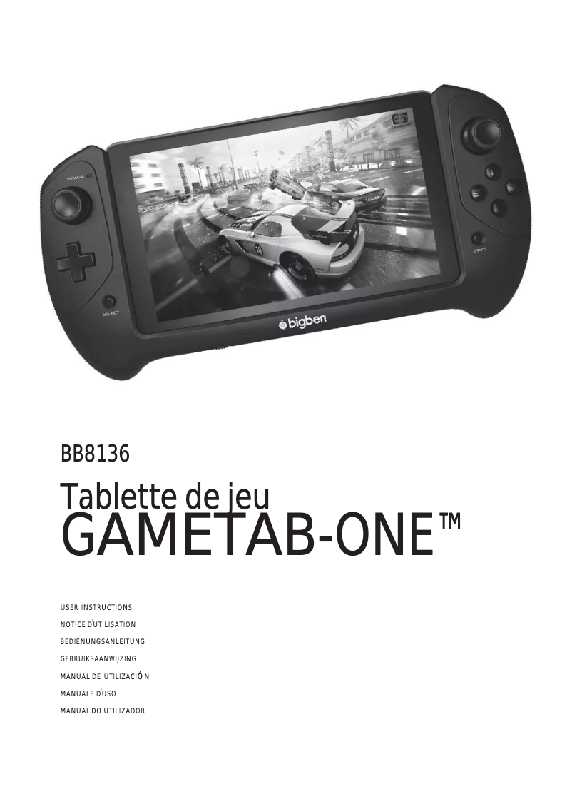 Image de la première page du manuel de l'appareil GAMETAB-ONE