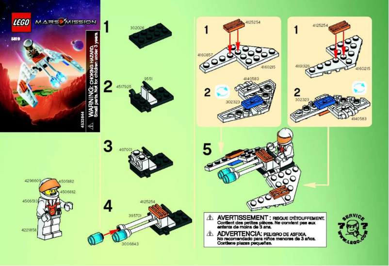 Page n°1 - Manuel utilisateur Lego Crystal Hawk