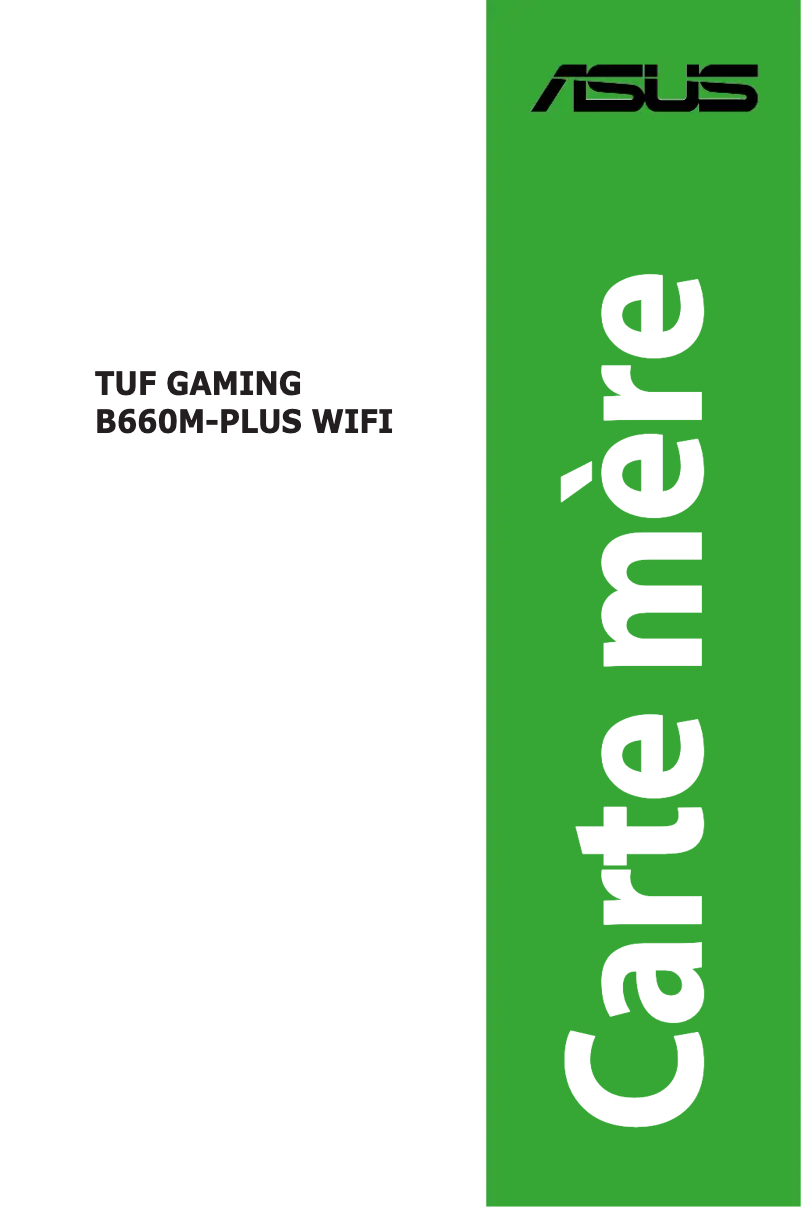 Image de la première page du manuel de l'appareil TUF Gaming B660M-Plus WiFi