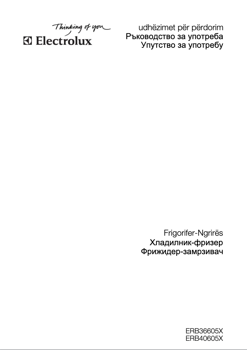 Page 1 de la notice Manuel utilisateur Electrolux ERB 36605 X