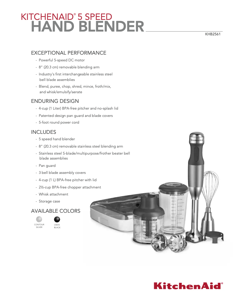 Image de la première page du manuel de l'appareil KHB2561