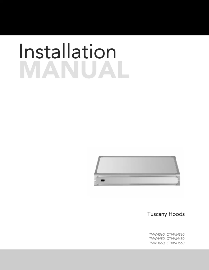 Image de la première page du manuel de l'appareil TVWH480GB