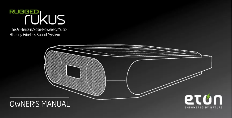 Image de la première page du manuel de l'appareil Rugged Rukus
