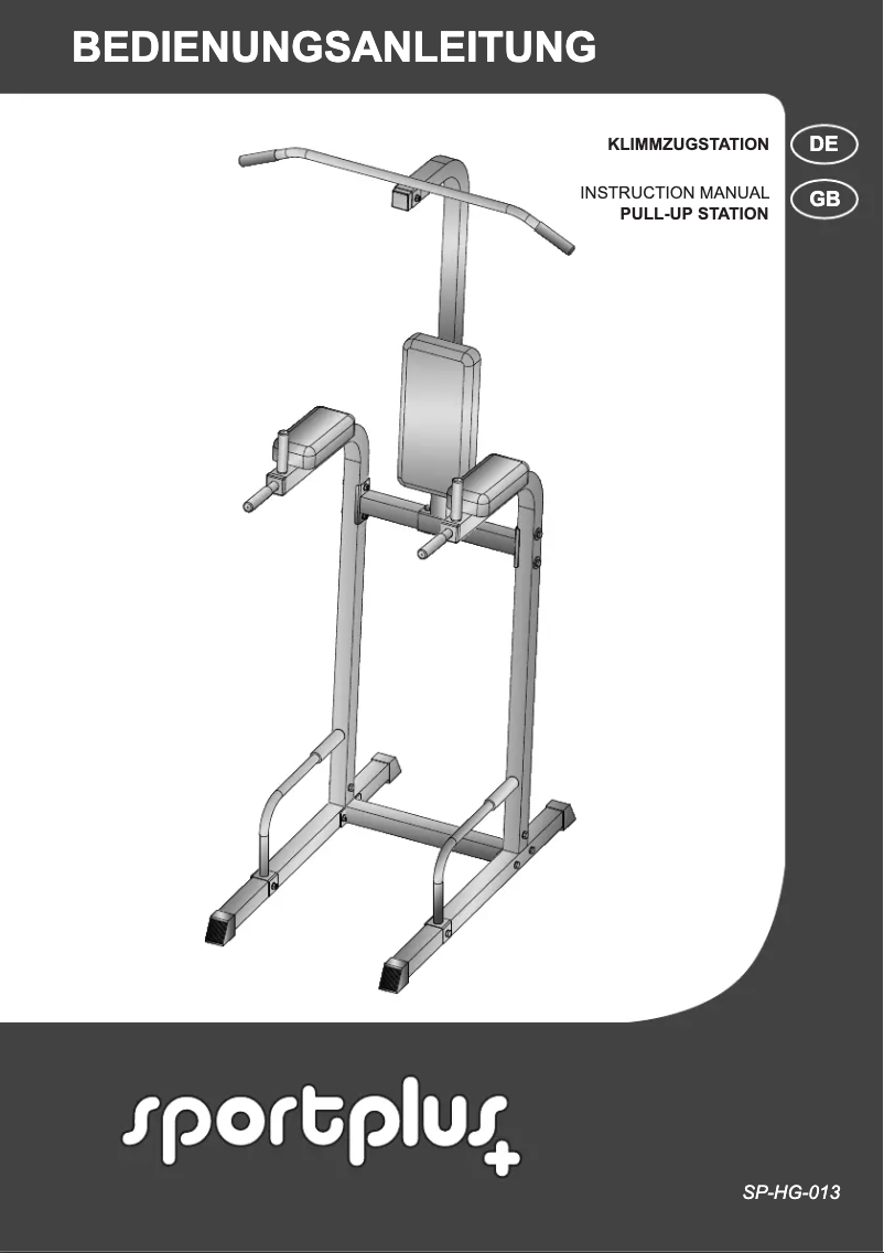 Page 1 de la notice Manuel utilisateur SportPlus SP-HG-013