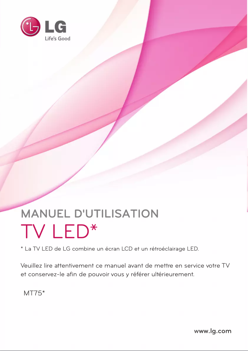 Page n°1 - Manuel utilisateur LG 27MT75D