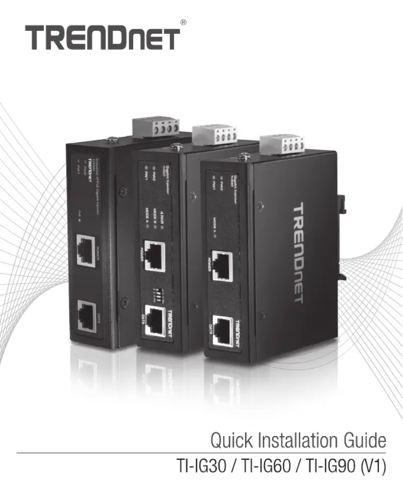 Page 1 of the manual User Manual TRENDnet TI-IG30