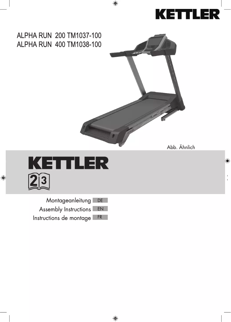 Page n°1 - Manuel utilisateur Kettler Alpha Run 200