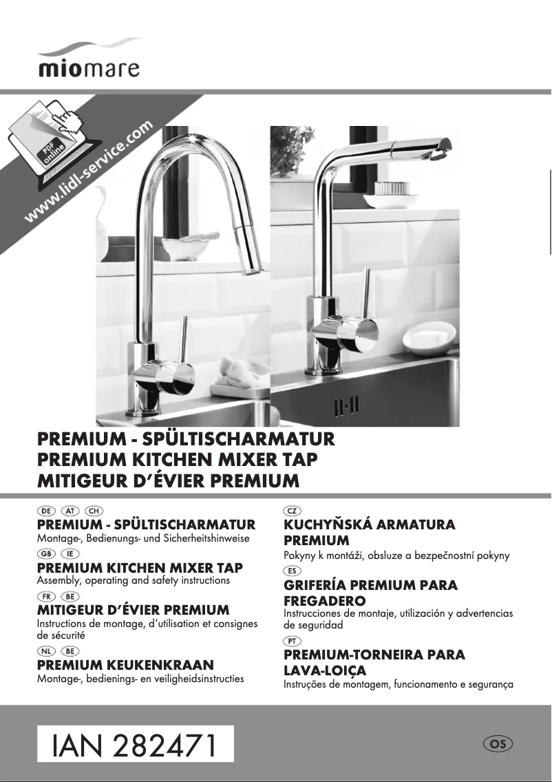 Page 1 de la notice Manuel utilisateur Miomare IAN 282471