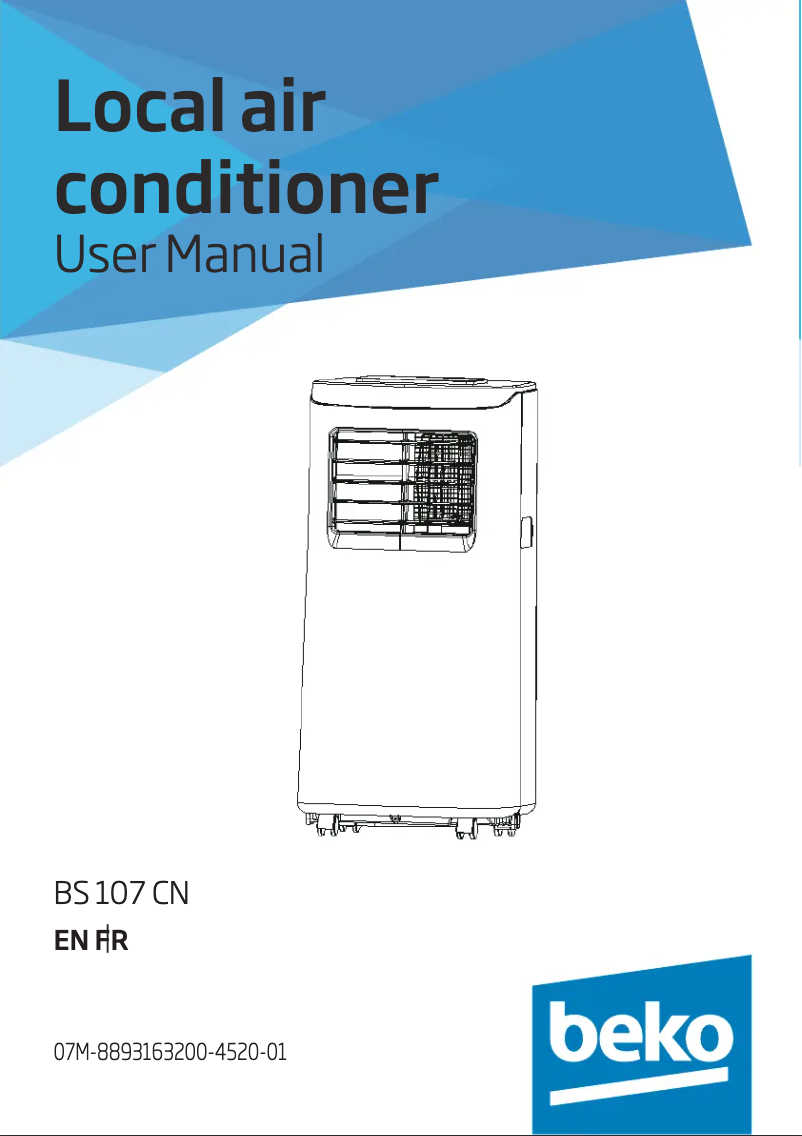 Image de la première page du manuel de l'appareil BS107CN