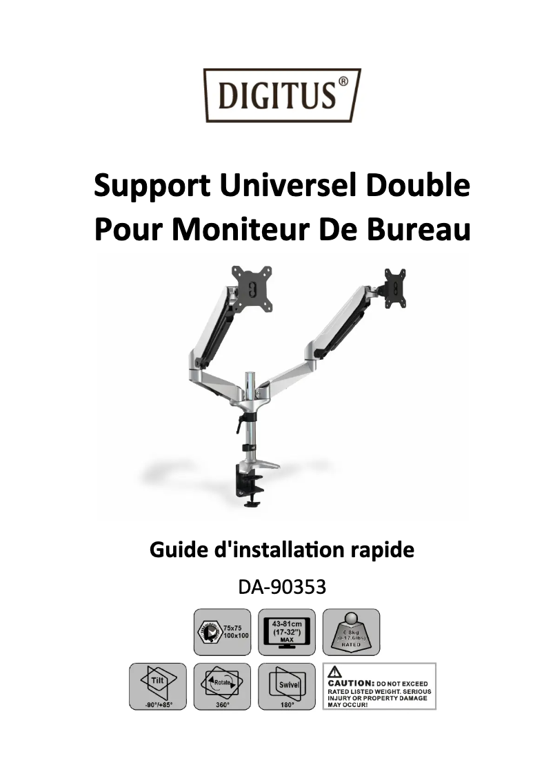 Imagen de la primera página del manual del dispositivo DA-90353